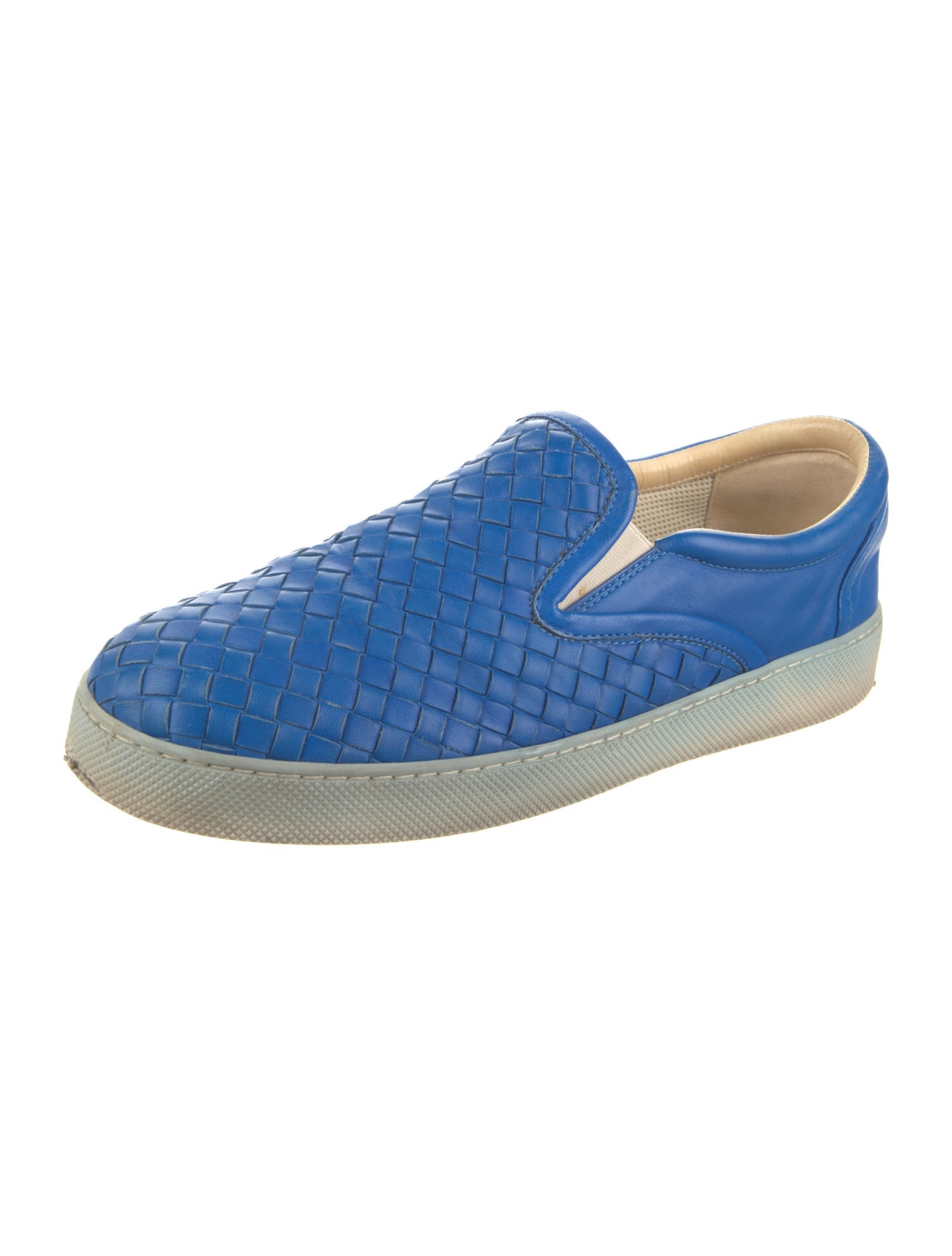 Bottega Veneta Intrecciato Weave Leather Sneakers