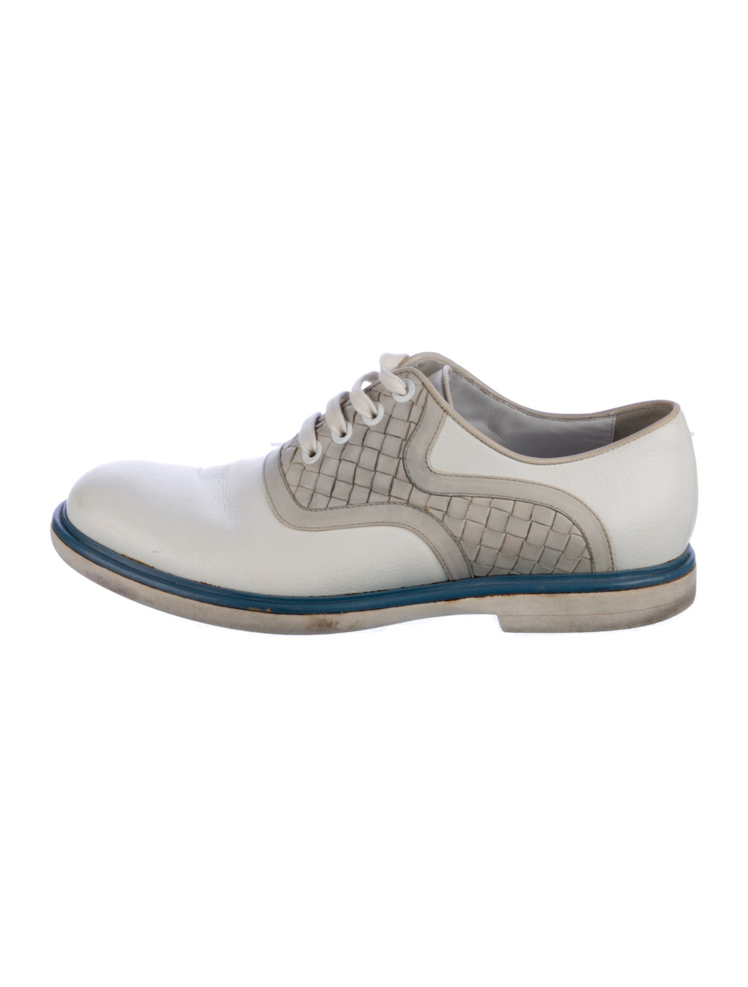 Bottega Veneta Vintage Intrecciato Weave Oxfords