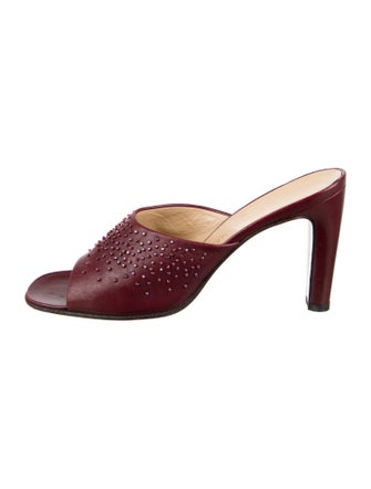 Bottega Veneta Leather Printed Slides