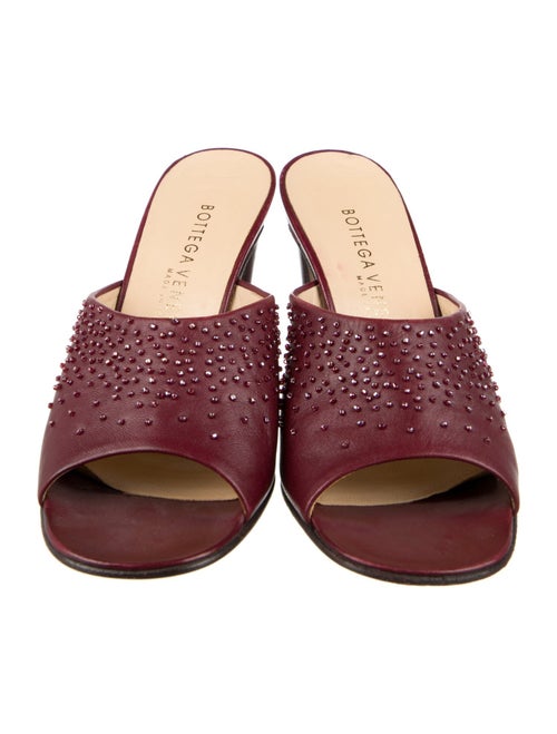 Bottega Veneta Leather Printed Slides