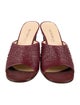 Bottega Veneta Leather Printed Slides