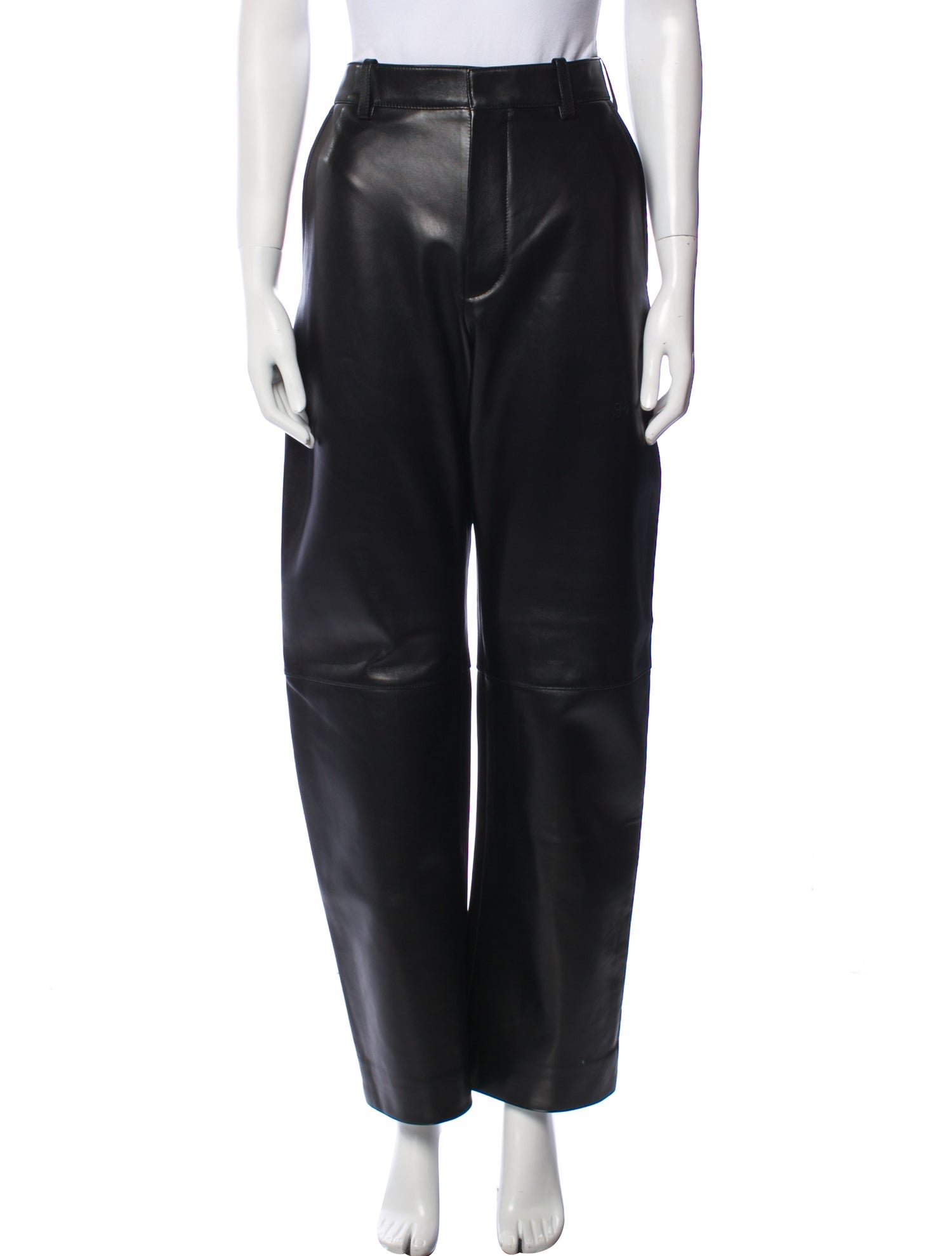 Bottega Veneta Lamb Leather Wide Leg Pants w/ Tags