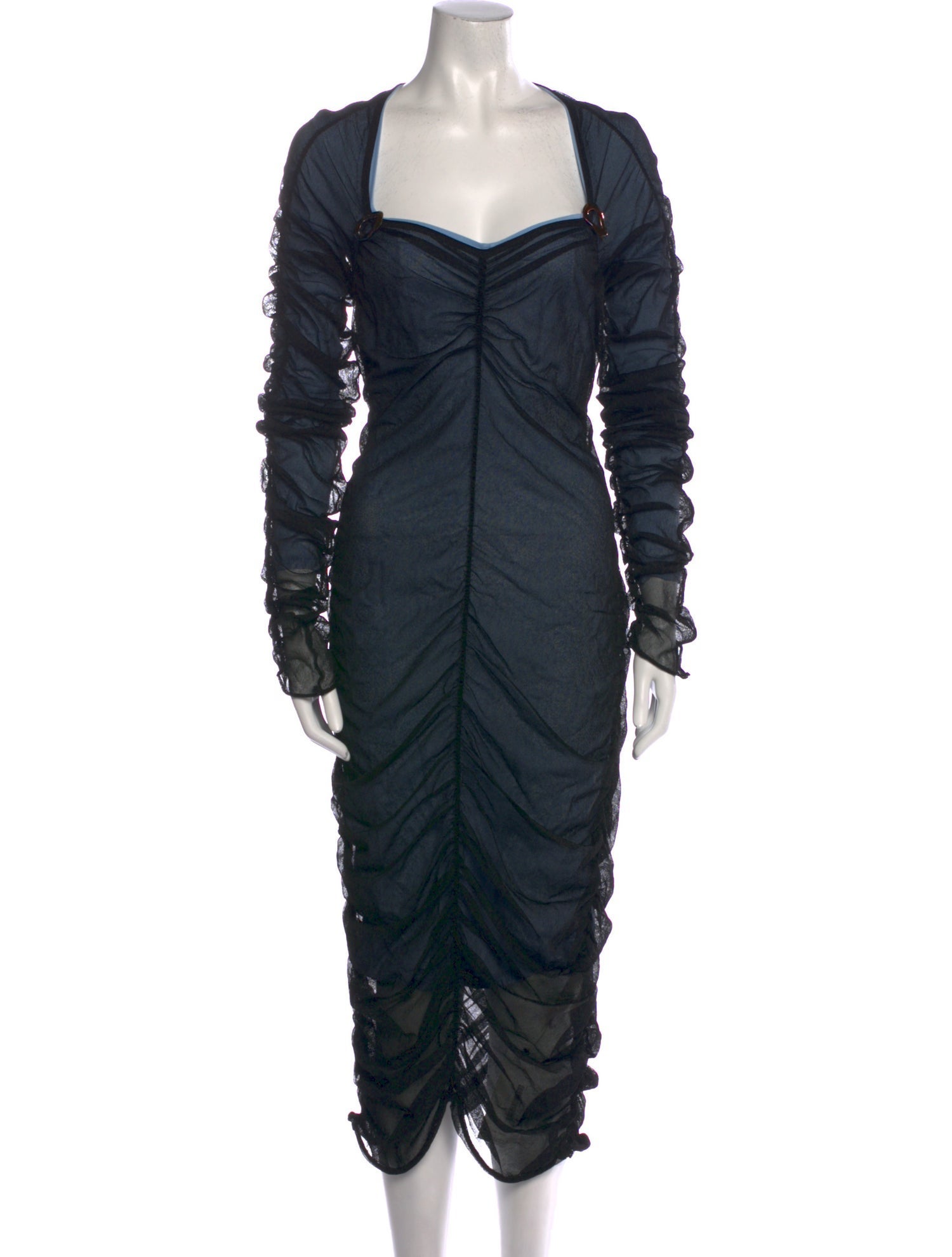 Bottega Veneta Square Neckline Knee-Length Dress