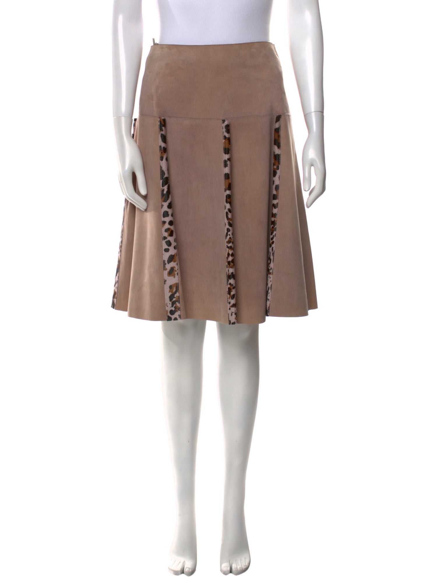 Bottega Veneta Suede Knee-Length Skirt