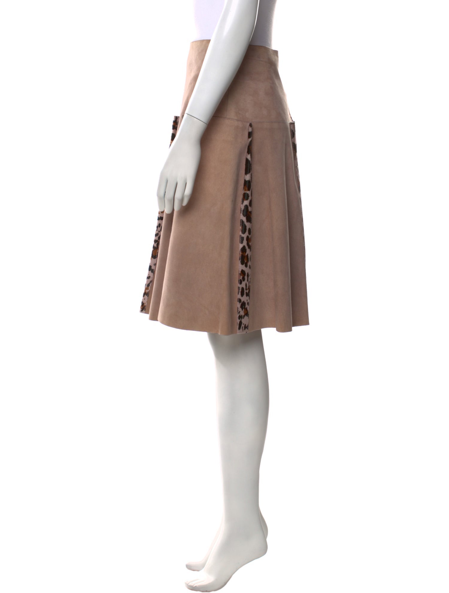 Bottega Veneta Suede Knee-Length Skirt
