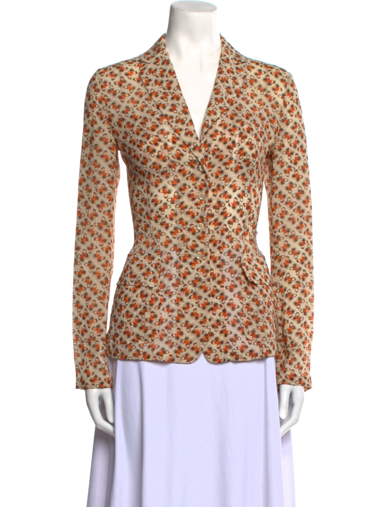 Bottega Veneta Silk Printed Blouse