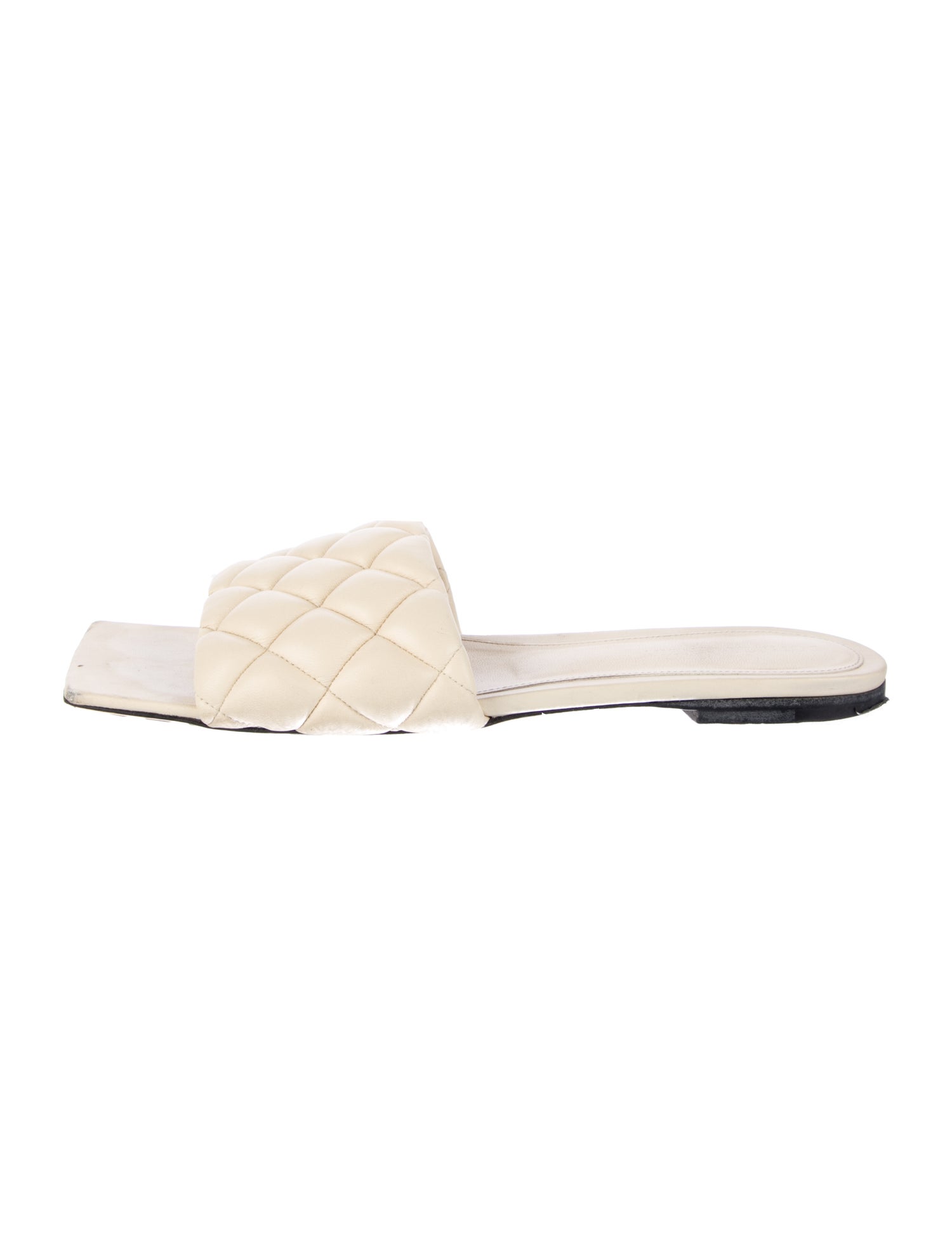 Bottega Veneta Padded Quilted Pattern Slides