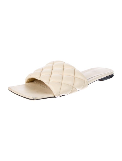 Bottega Veneta Padded Quilted Pattern Slides