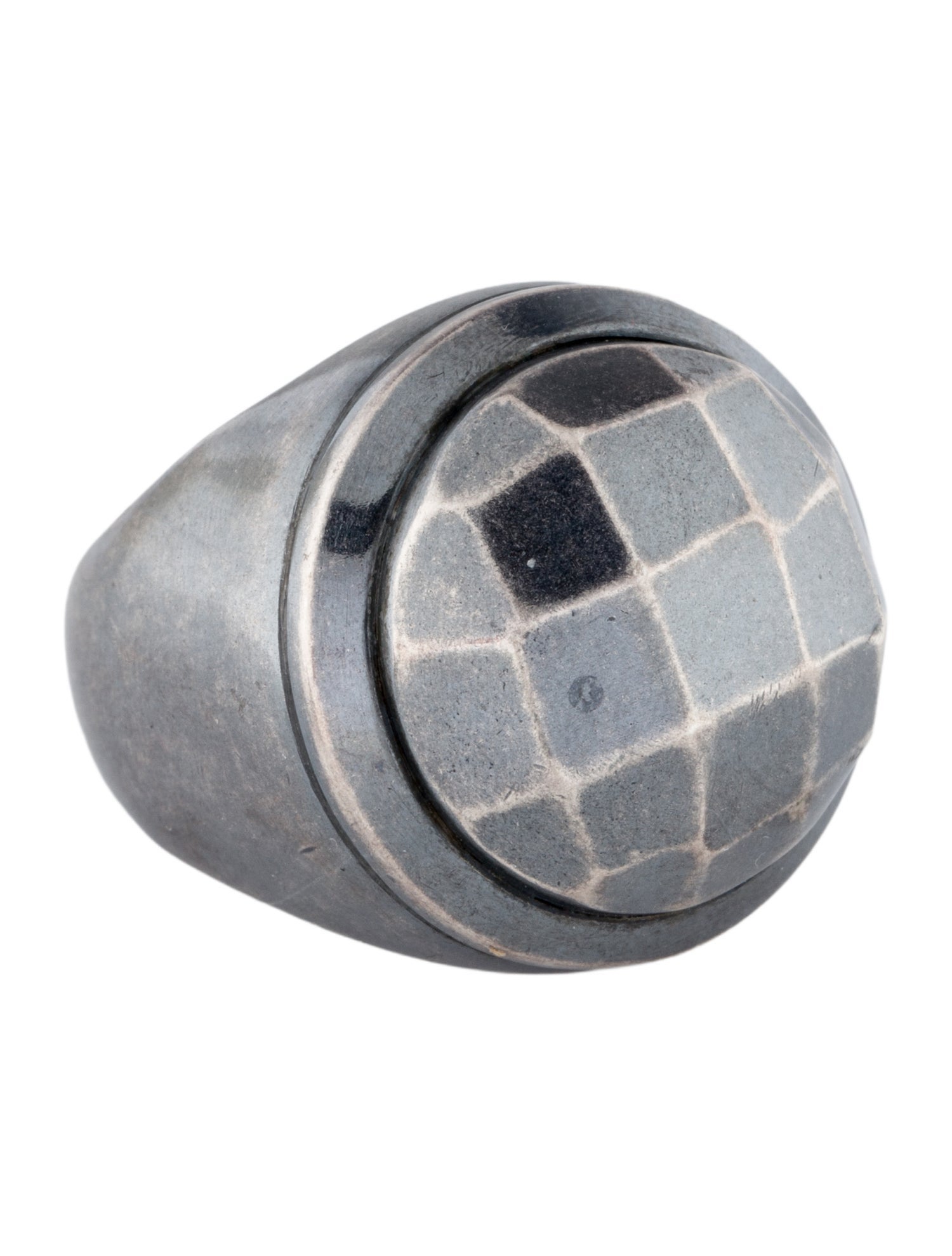 Bottega Veneta Faceted Cocktail Ring