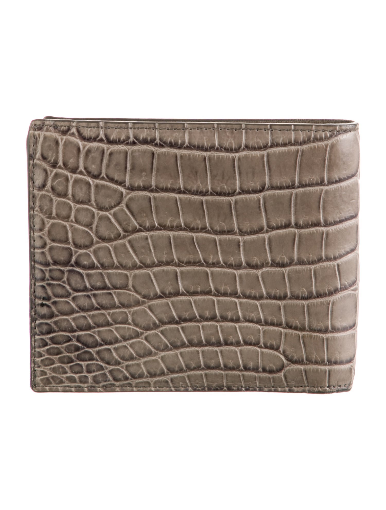 Bottega Veneta Vintage Crocodile Bifold Wallet