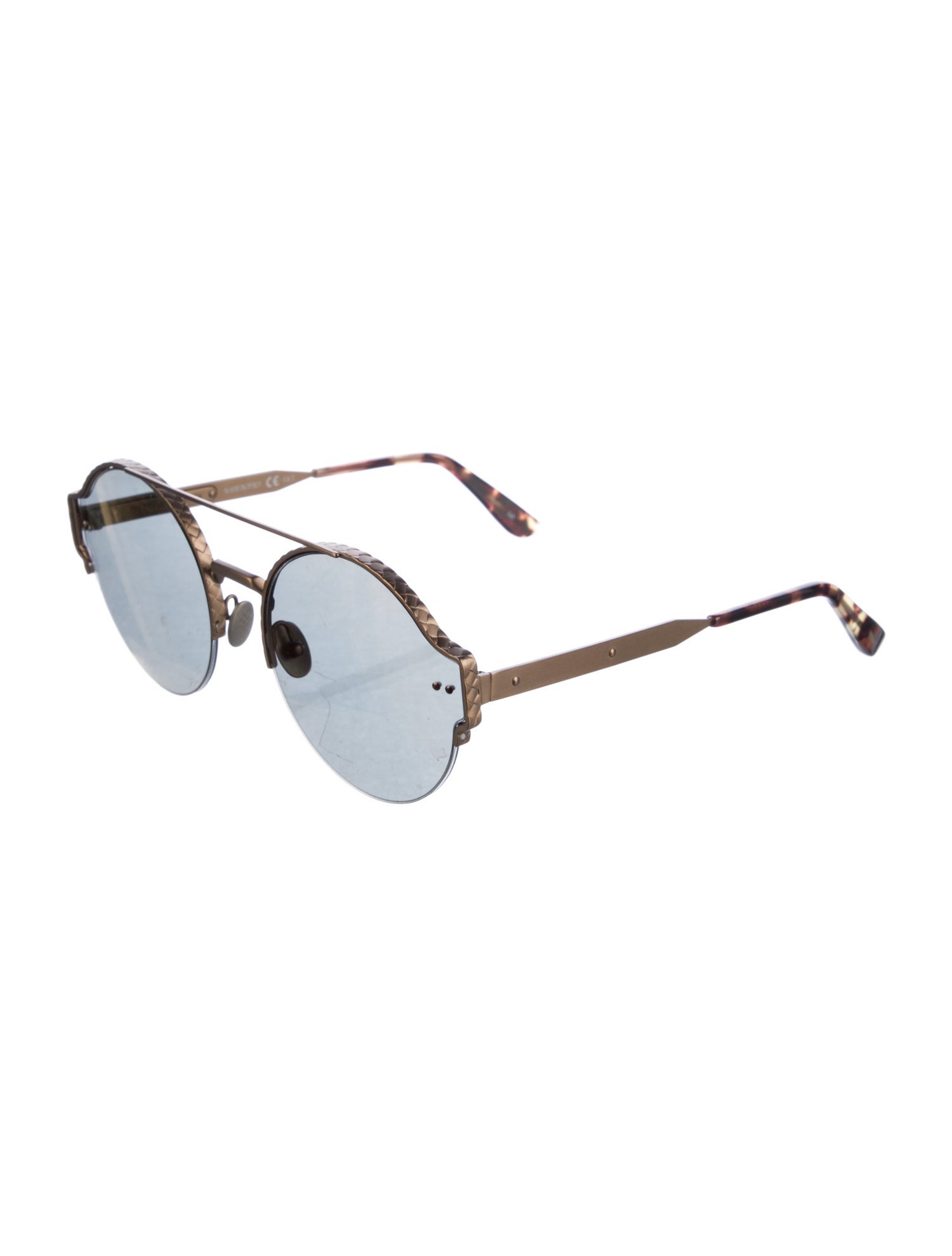 Bottega Veneta Round Tinted Sunglasses