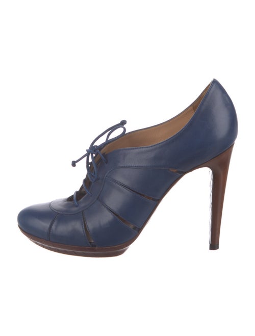 Bottega Veneta Leather Cutout Accent Pumps