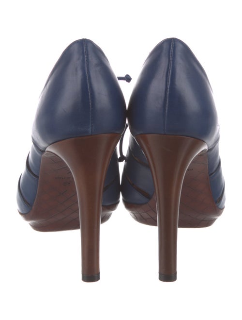 Bottega Veneta Leather Cutout Accent Pumps