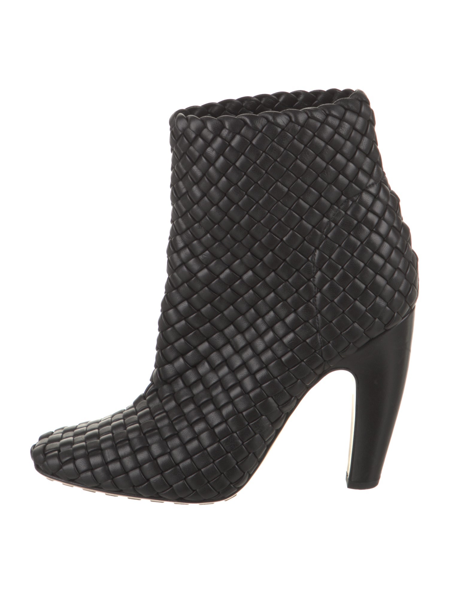 Bottega Veneta Intrecciato Weave Leather Boots