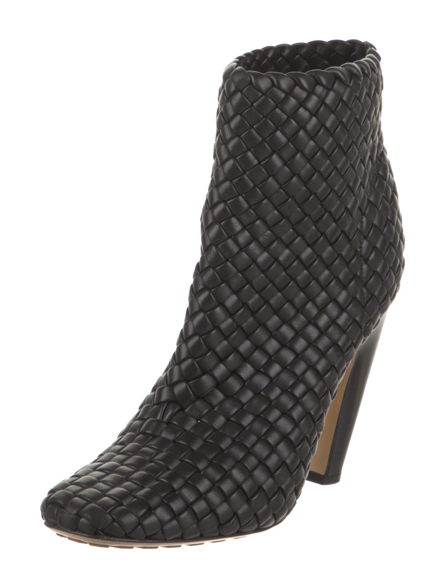 Bottega Veneta Intrecciato Weave Leather Boots