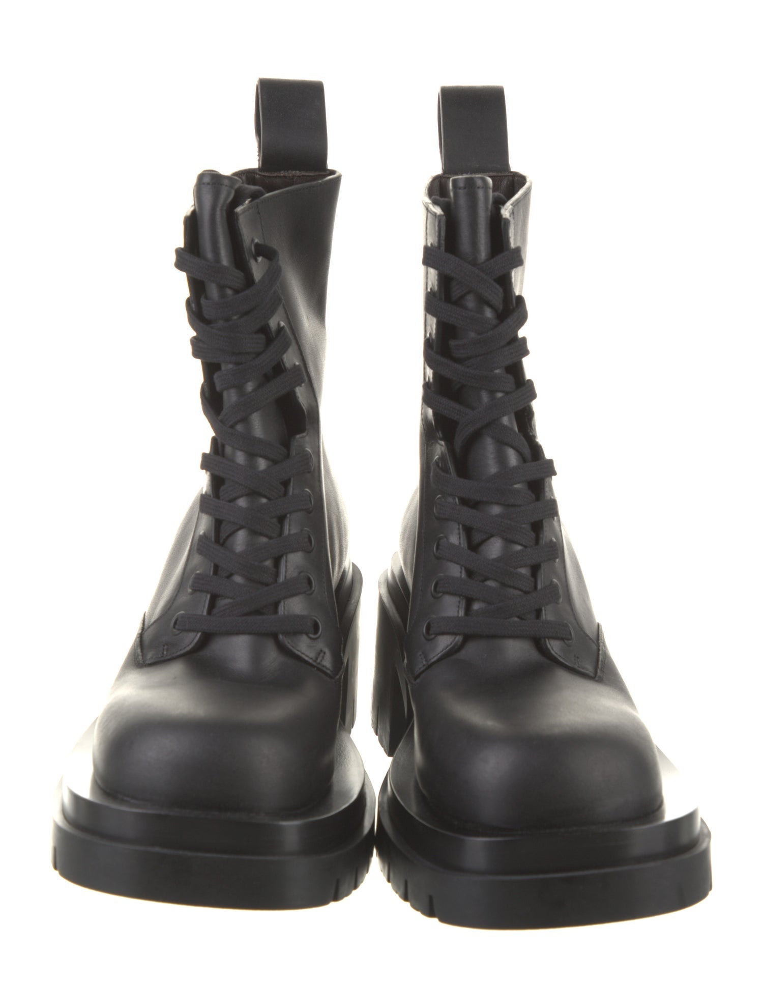 Bottega Veneta Leather Combat Boots