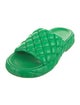 Bottega Veneta Quilted Pattern Leather Slides