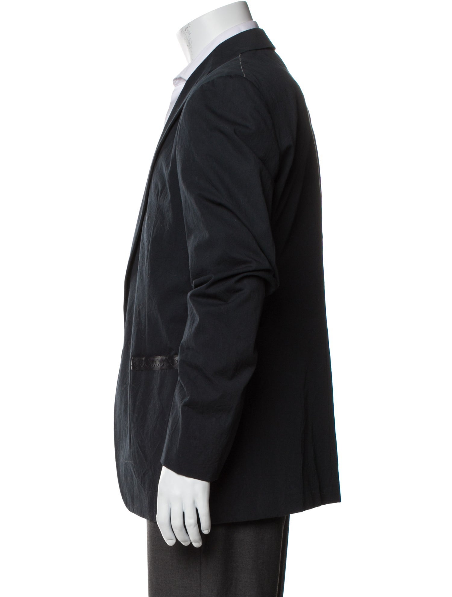 Bottega Veneta Intrecciato Weave Leather Trim Embellishment Blazer w/ Tags