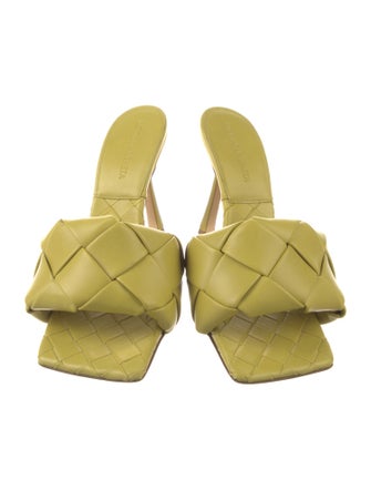 Bottega Veneta Intrecciato Weave Leather Slides