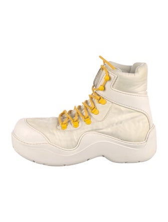 Bottega Veneta Puddle Bomber boots Nylon Lace-Up Boots