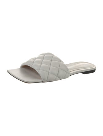 Bottega Veneta Intrecciato Weave Leather Slides