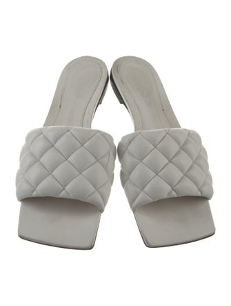 Bottega Veneta Intrecciato Weave Leather Slides