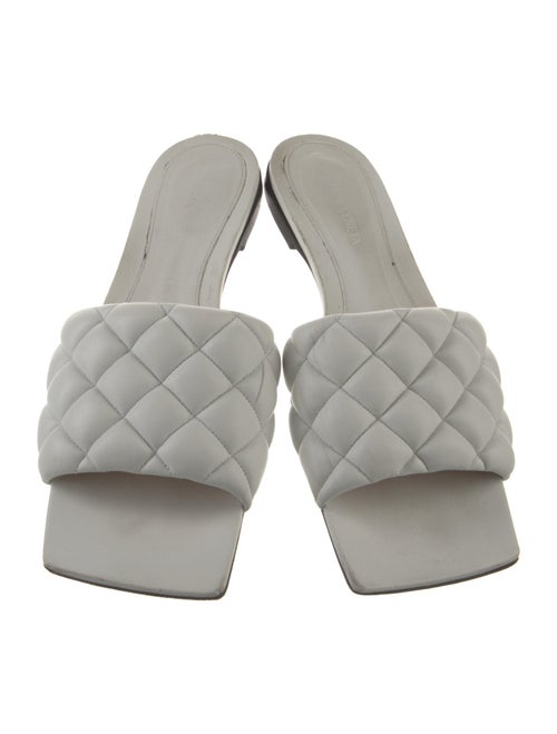 Bottega Veneta Intrecciato Weave Leather Slides