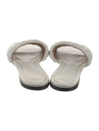 Bottega Veneta Intrecciato Weave Leather Slides