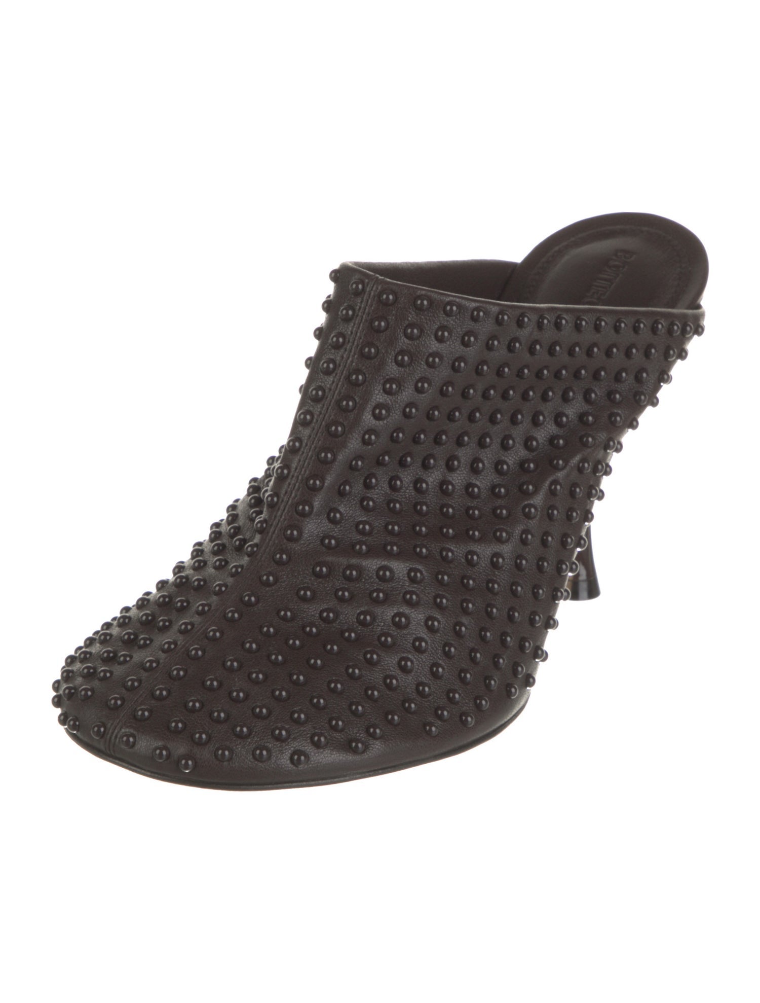 Bottega Veneta Leather Studded Accents Mules