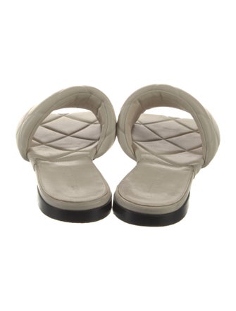 Bottega Veneta Quilted Pattern Leather Slides