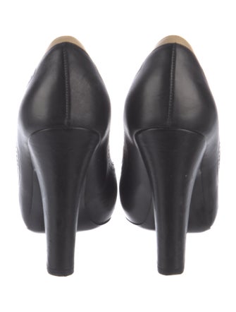 Bottega Veneta Leather Colorblock Pattern Pumps