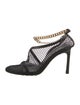 Bottega Veneta Mesh Chain-Link Accents Slingback Pumps