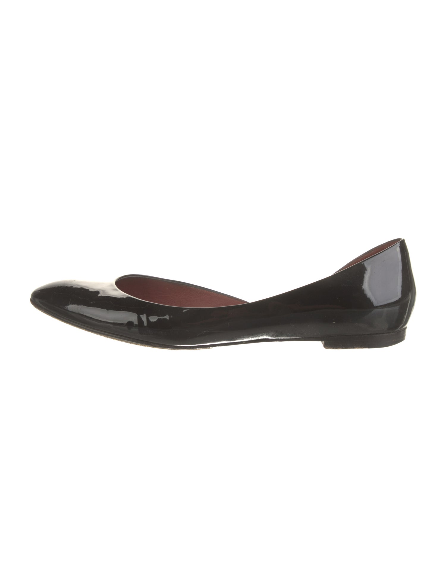 Bottega Veneta Patent Leather D'Orsay Flats