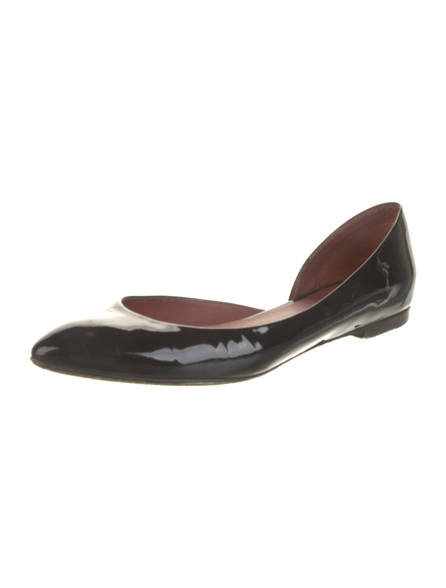 Bottega Veneta Patent Leather D'Orsay Flats
