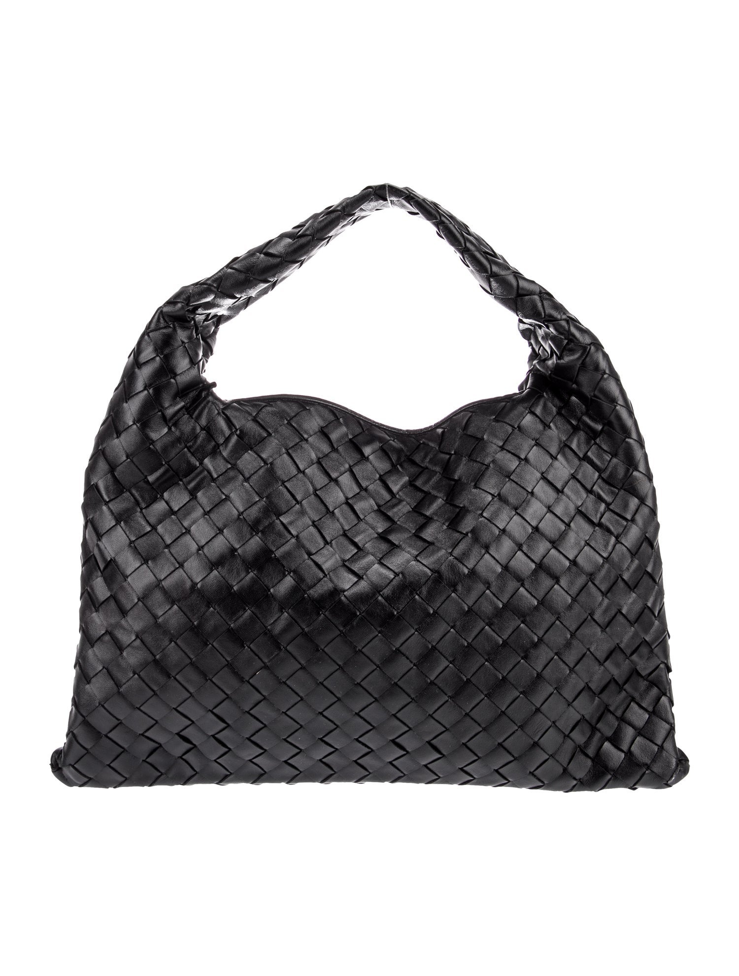 Bottega Veneta Intrecciato Veneta Hobo - Black Shoulder Bags