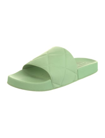 Bottega Veneta Intrecciato Weave Rubber Slides