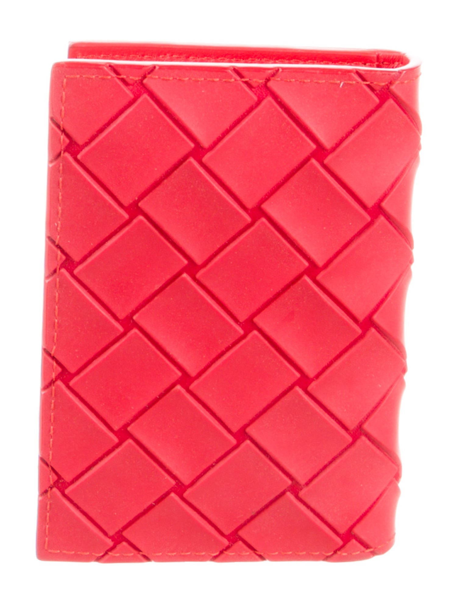 Bottega Veneta Intrecciato Weave Rubber Wallet