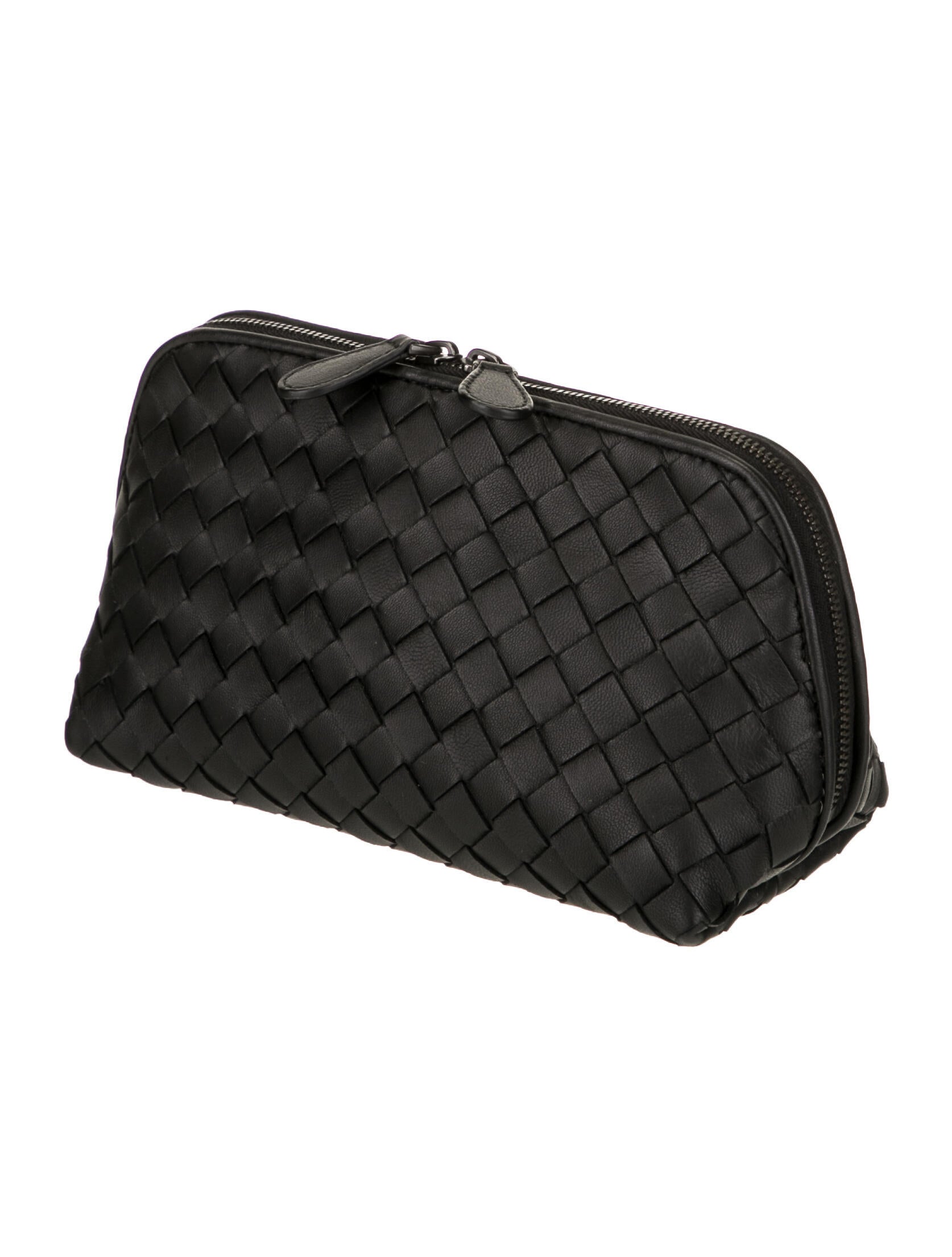 Bottega Veneta Intrecciato Weave Leather Cosmetic Bag