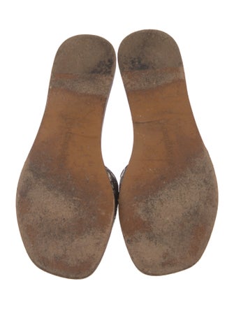 Bottega Veneta Intrecciato Weave Leather Slides