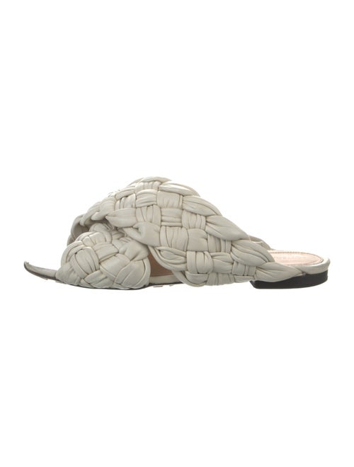 Bottega Veneta Intrecciato Weave Leather Slides