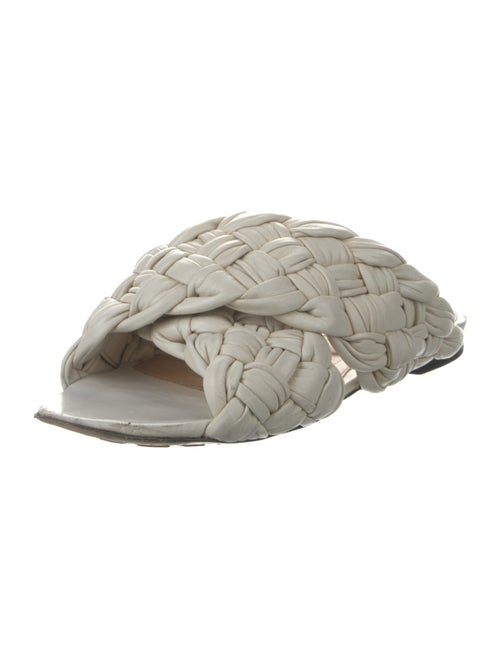 Bottega Veneta Intrecciato Weave Leather Slides