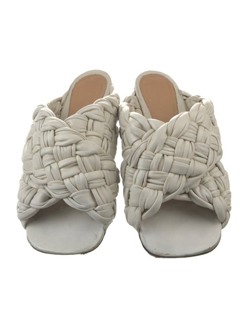 Bottega Veneta Intrecciato Weave Leather Slides