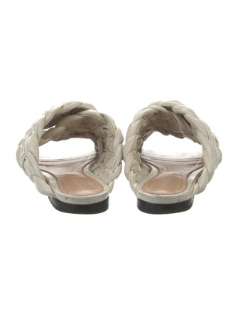 Bottega Veneta Intrecciato Weave Leather Slides