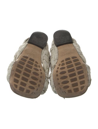 Bottega Veneta Intrecciato Weave Leather Slides