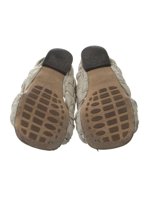 Bottega Veneta Intrecciato Weave Leather Slides