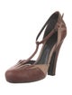 Bottega Veneta Lizard T-Strap Pumps
