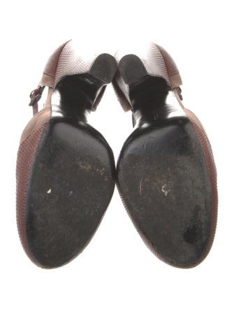 Bottega Veneta Lizard T-Strap Pumps