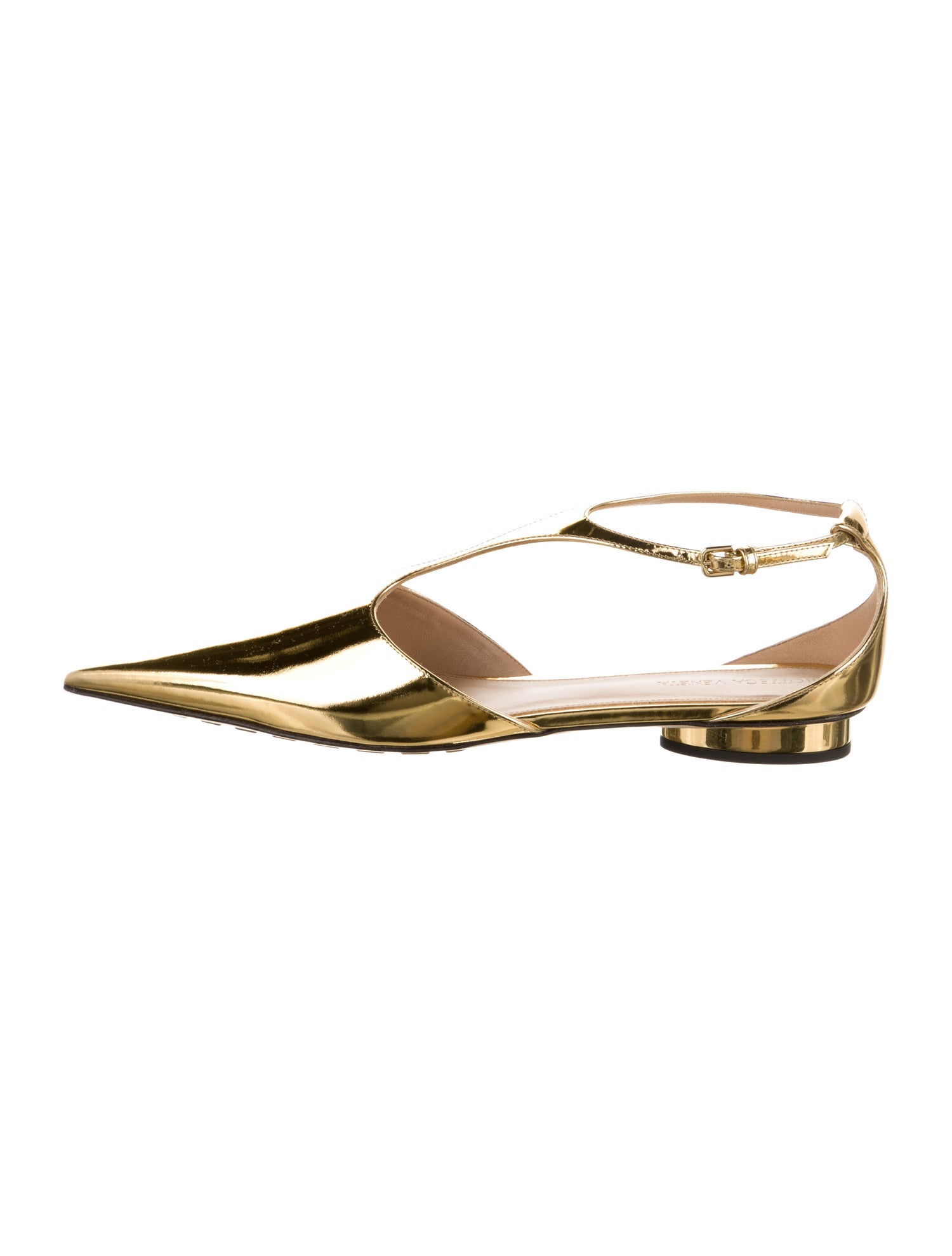 Bottega Veneta Patent Leather D'Orsay Flats