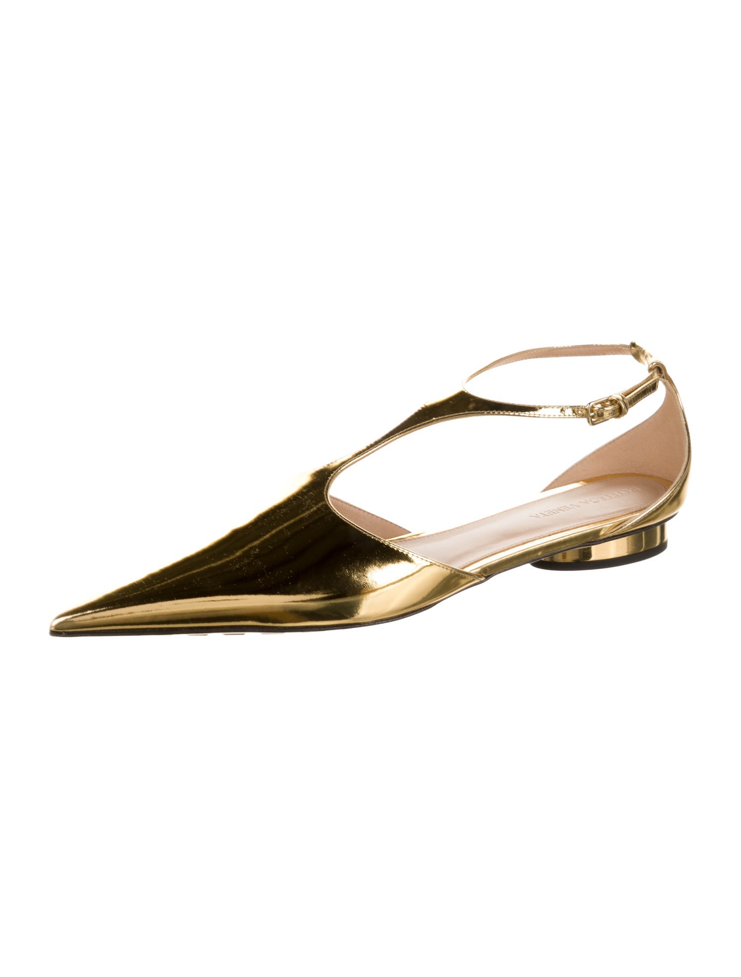 Bottega Veneta Patent Leather D'Orsay Flats
