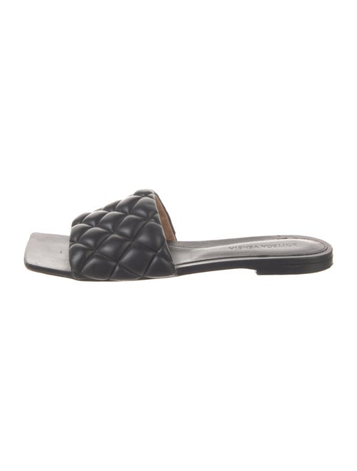 Bottega Veneta Quilted Pattern Leather Slides